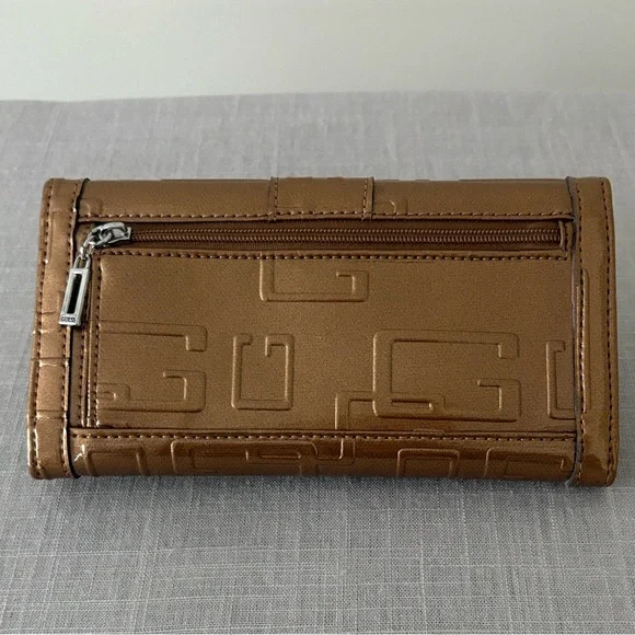 Guess Tan Wallet with Embossed Design - Picture 2 of 8
